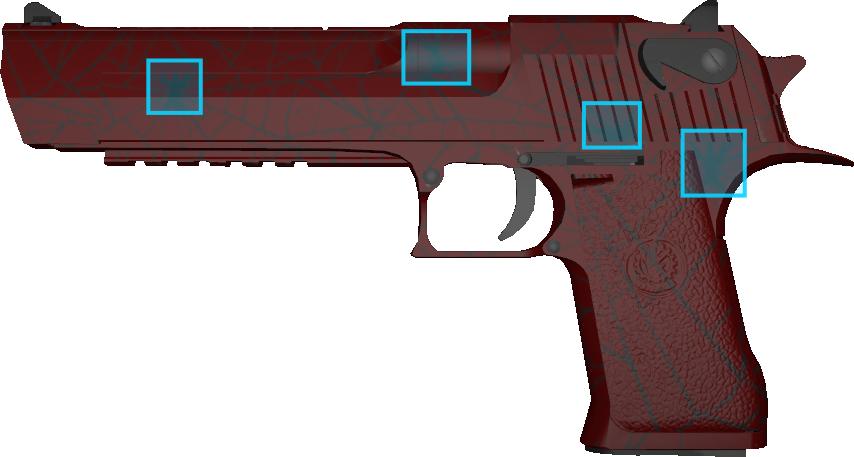 Pattern preview for DESERT EAGLE | DESERT EAGLE CRIMSON WEB