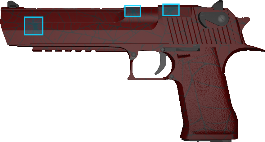 Pattern preview for DESERT EAGLE | DESERT EAGLE CRIMSON WEB