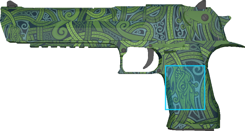 Pattern preview for DESERT EAGLE | DESERT EAGLE EMERALD JORMUNGANDR