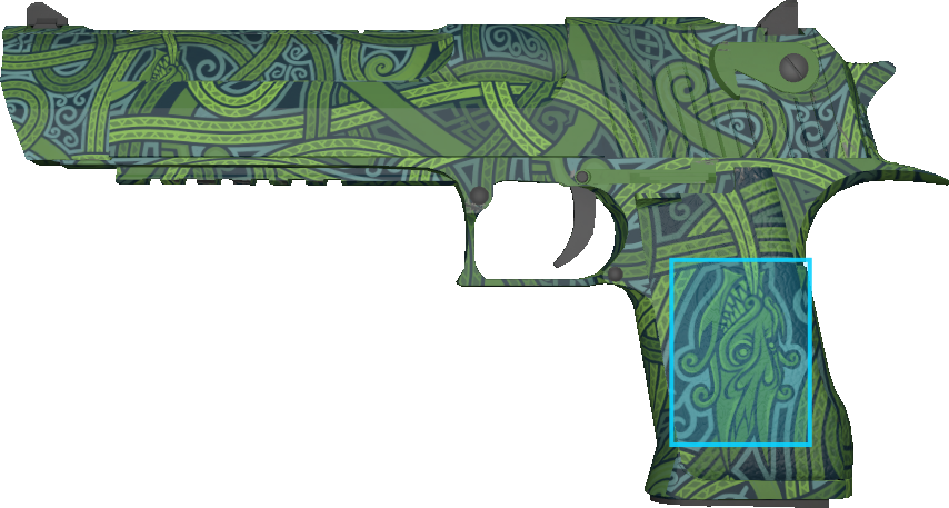 Pattern preview for DESERT EAGLE | DESERT EAGLE EMERALD JORMUNGANDR