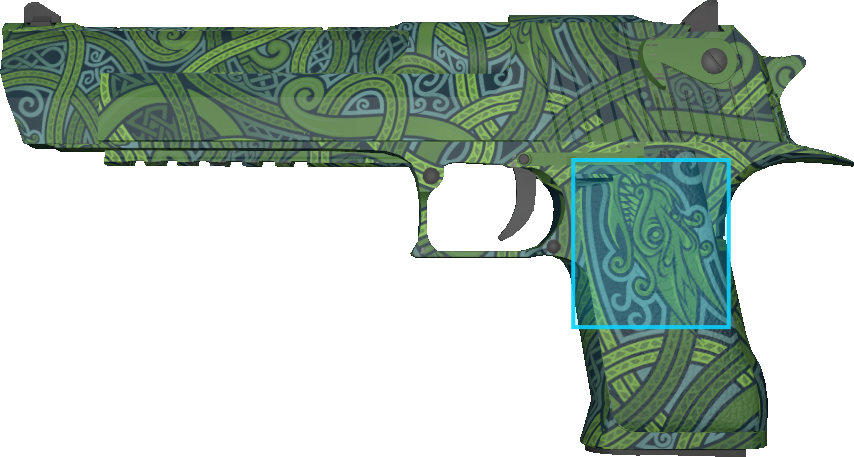 Pattern preview for DESERT EAGLE | DESERT EAGLE EMERALD JORMUNGANDR
