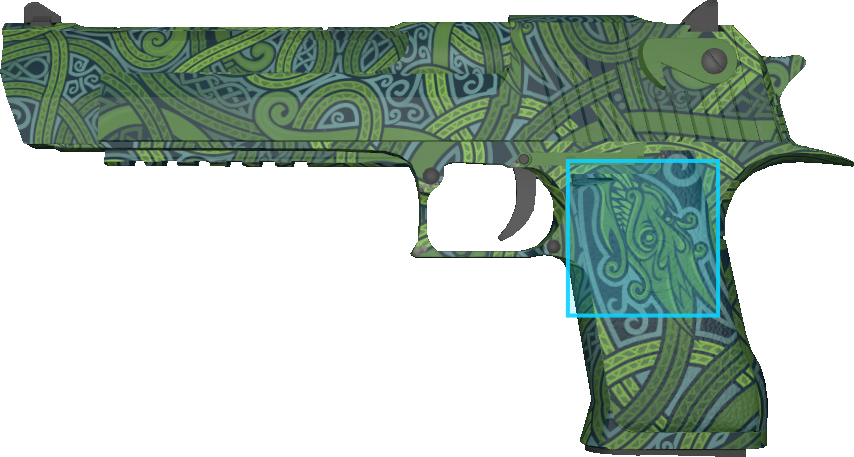 Pattern preview for DESERT EAGLE | DESERT EAGLE EMERALD JORMUNGANDR