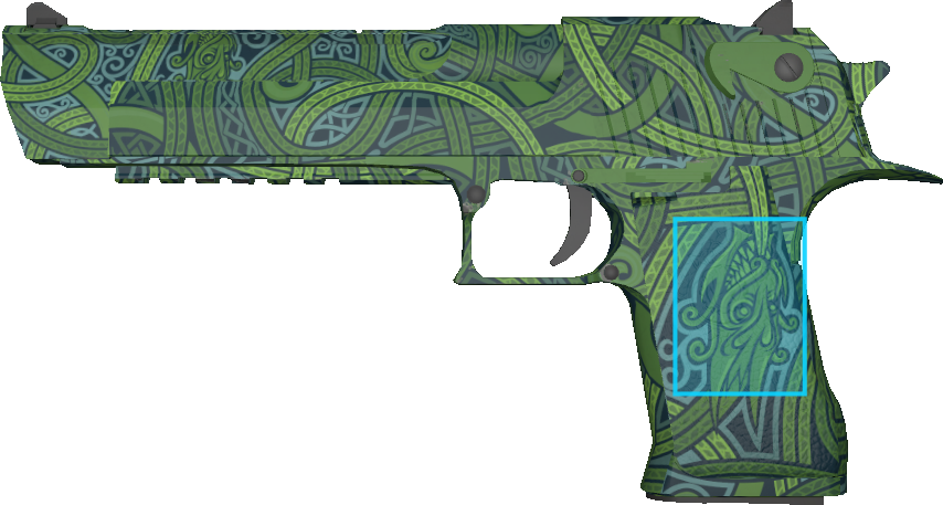 Pattern preview for DESERT EAGLE | DESERT EAGLE EMERALD JORMUNGANDR