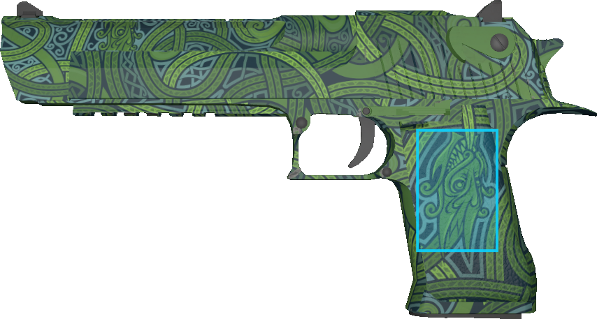 Pattern preview for DESERT EAGLE | DESERT EAGLE EMERALD JORMUNGANDR