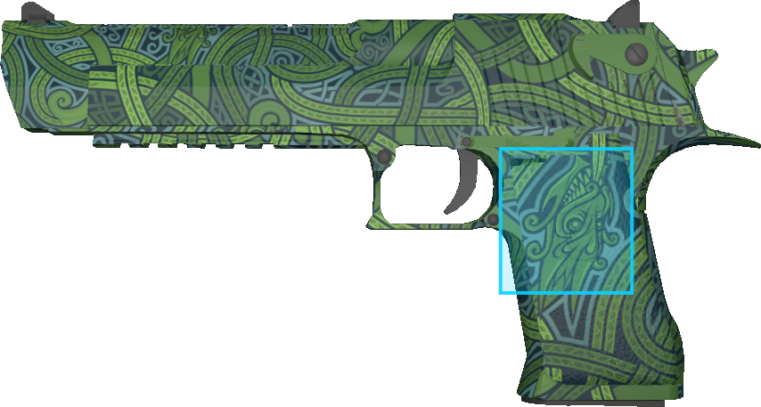 Pattern preview for DESERT EAGLE | DESERT EAGLE EMERALD JORMUNGANDR
