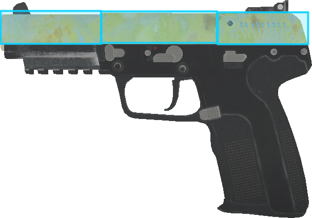 Pattern preview for FIVE-SEVEN | FIVE-SEVEN CASE HARDENED