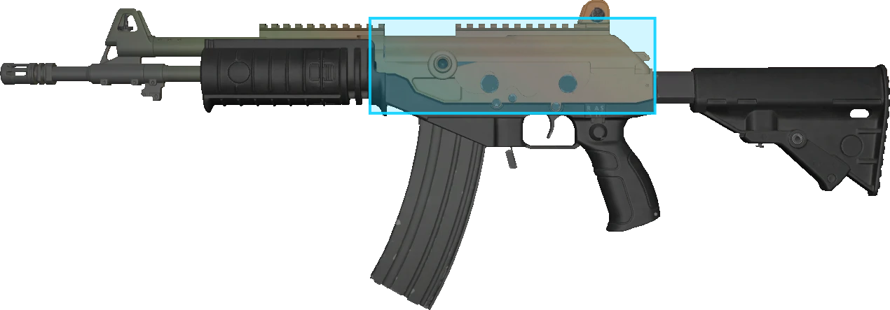 Pattern preview for GALIL AR | GALIL AR AMBER FADE