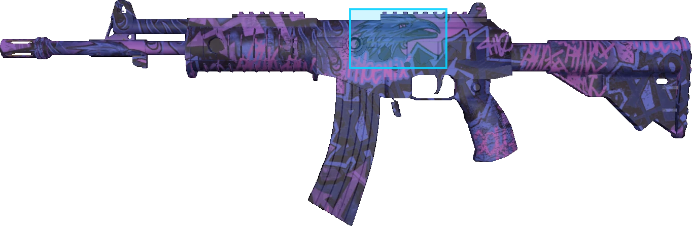 Pattern preview for GALIL AR | GALIL AR PHOENIX BLACKLIGHT