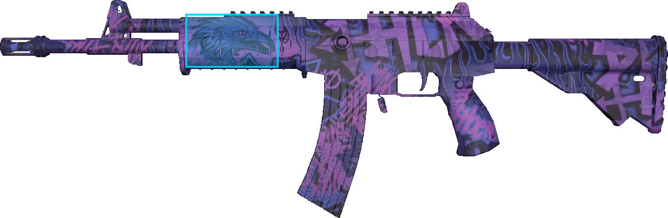 Pattern preview for GALIL AR | GALIL AR PHOENIX BLACKLIGHT