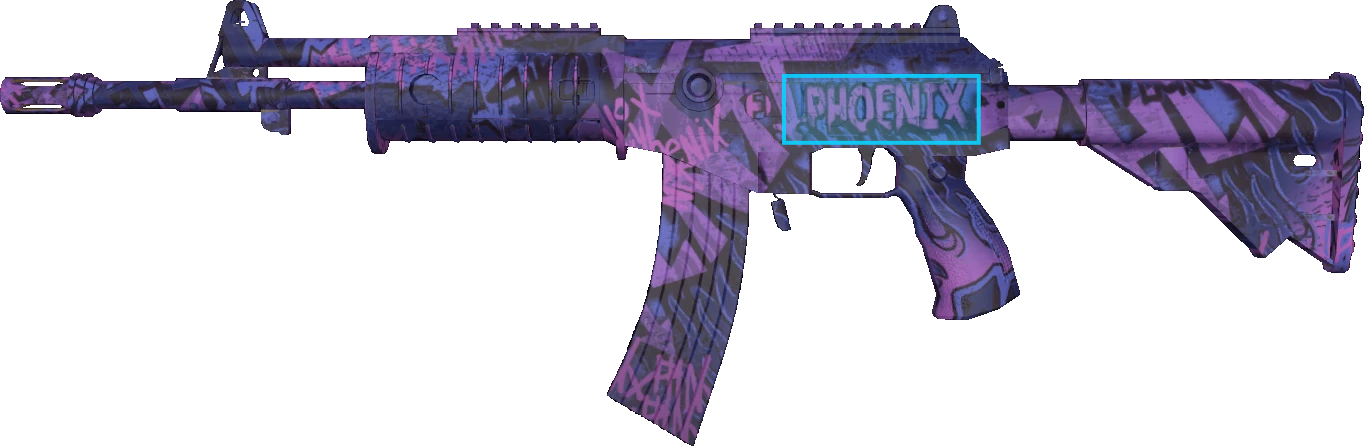 Pattern preview for GALIL AR | GALIL AR PHOENIX BLACKLIGHT