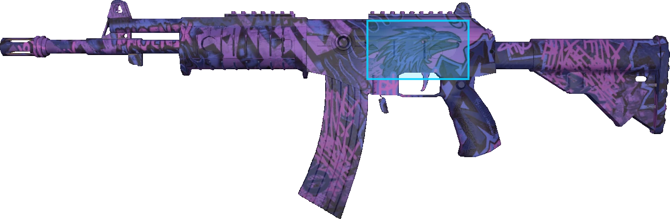Pattern preview for GALIL AR | GALIL AR PHOENIX BLACKLIGHT