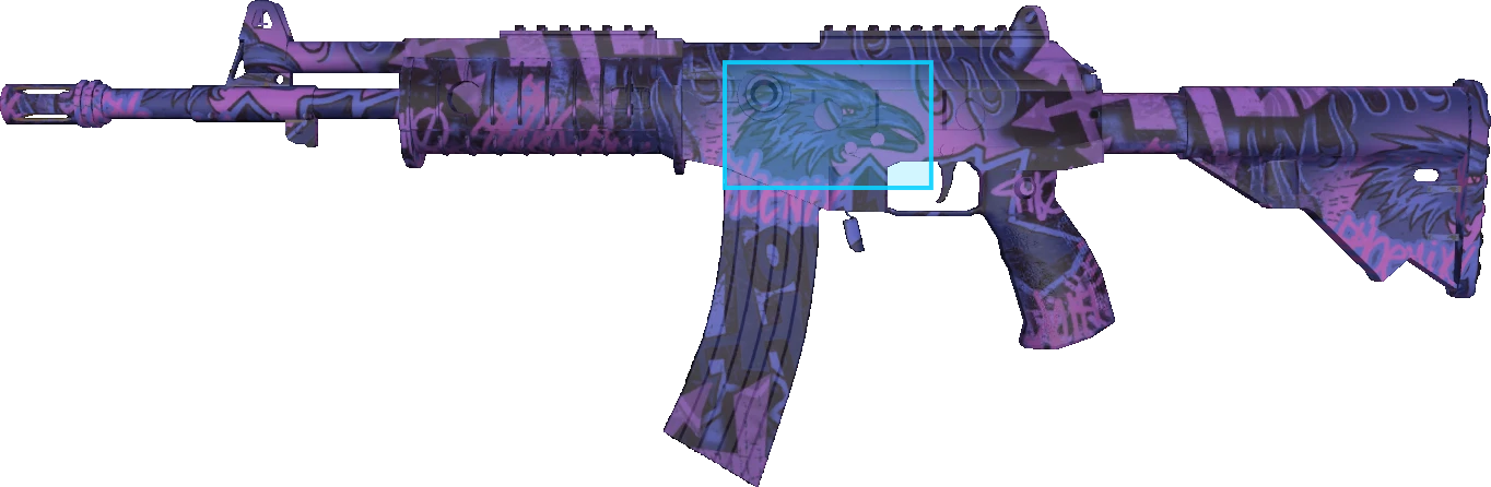 Pattern preview for GALIL AR | GALIL AR PHOENIX BLACKLIGHT