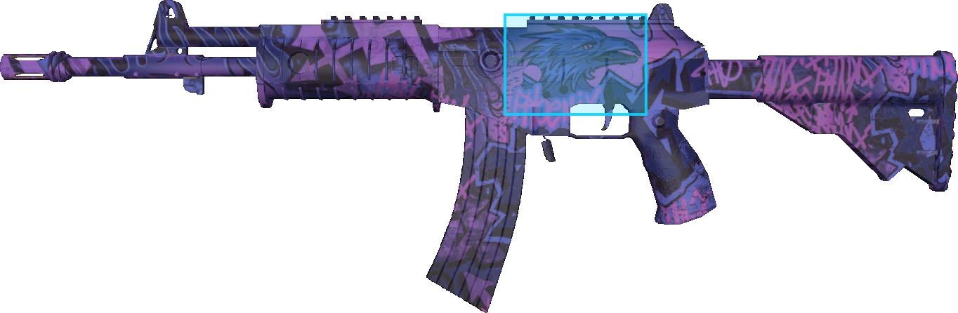 Pattern preview for GALIL AR | GALIL AR PHOENIX BLACKLIGHT