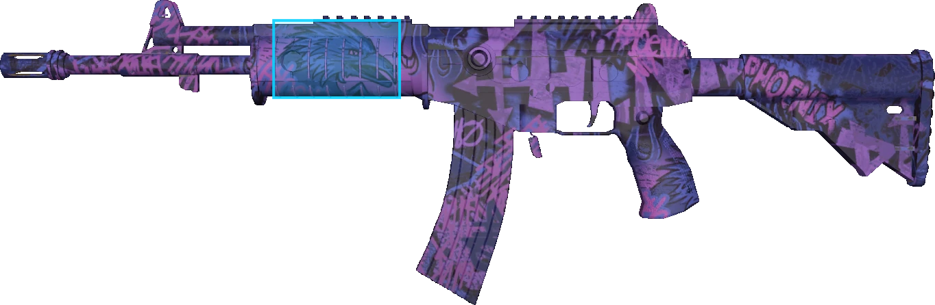 Pattern preview for GALIL AR | GALIL AR PHOENIX BLACKLIGHT