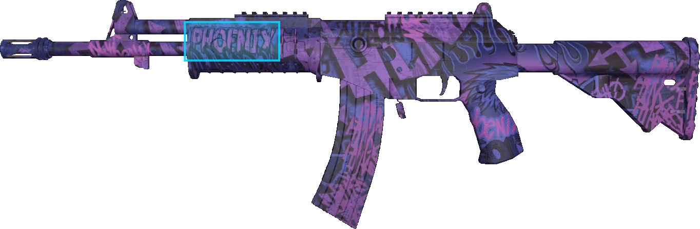 Pattern preview for GALIL AR | GALIL AR PHOENIX BLACKLIGHT