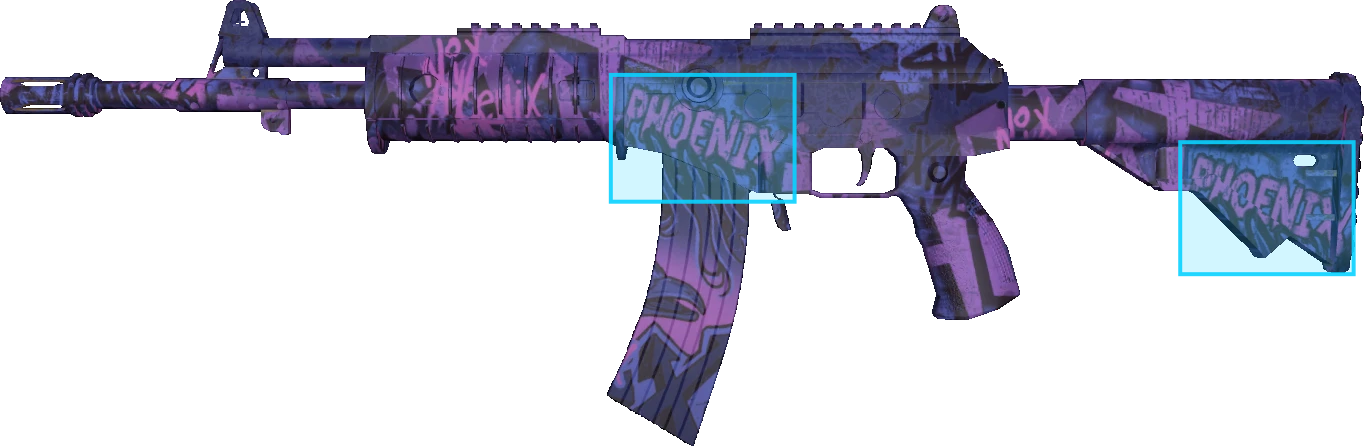 Pattern preview for GALIL AR | GALIL AR PHOENIX BLACKLIGHT