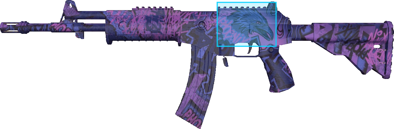 Pattern preview for GALIL AR | GALIL AR PHOENIX BLACKLIGHT