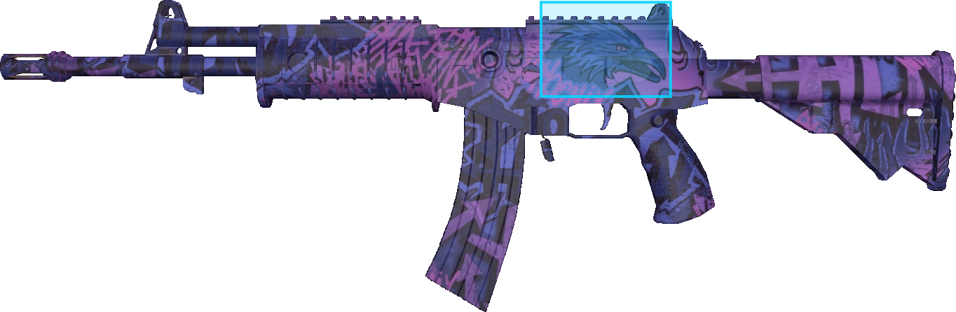 Pattern preview for GALIL AR | GALIL AR PHOENIX BLACKLIGHT