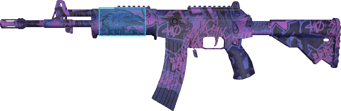 Pattern preview for GALIL AR | GALIL AR PHOENIX BLACKLIGHT