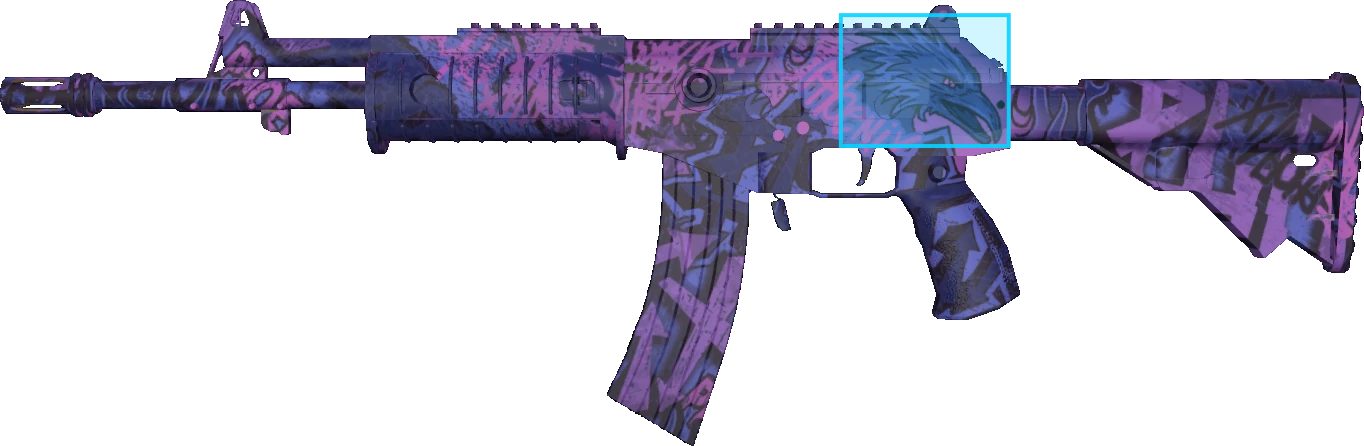 Pattern preview for GALIL AR | GALIL AR PHOENIX BLACKLIGHT