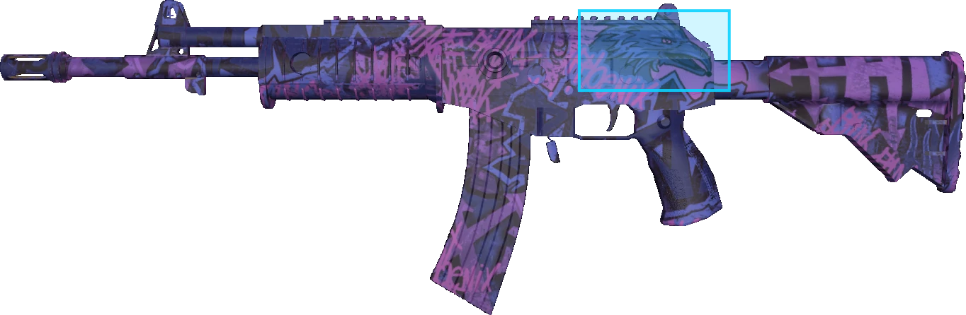 Pattern preview for GALIL AR | GALIL AR PHOENIX BLACKLIGHT