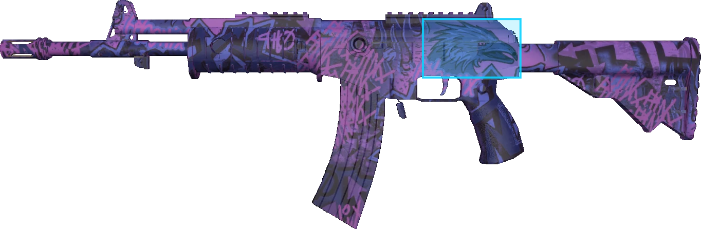 Pattern preview for GALIL AR | GALIL AR PHOENIX BLACKLIGHT