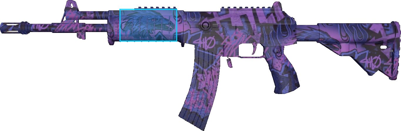 Pattern preview for GALIL AR | GALIL AR PHOENIX BLACKLIGHT