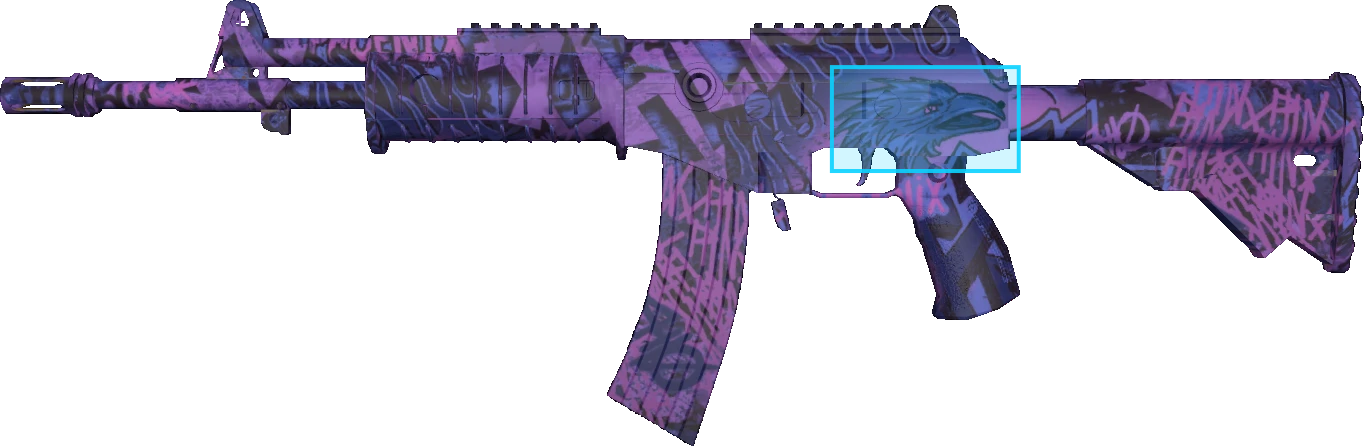 Pattern preview for GALIL AR | GALIL AR PHOENIX BLACKLIGHT