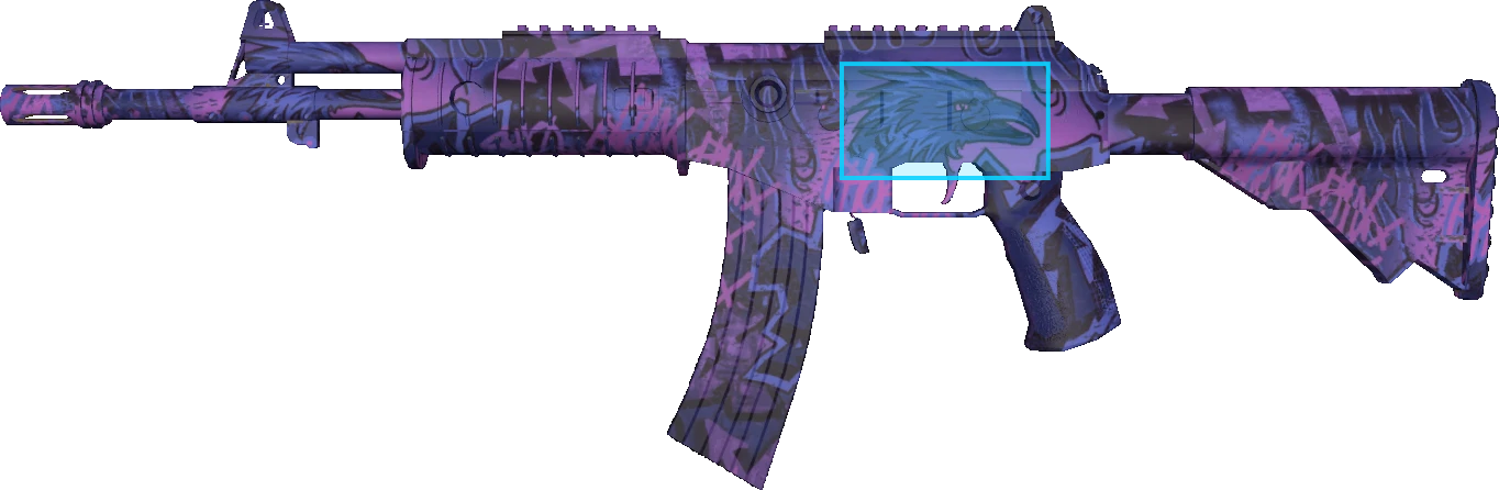 Pattern preview for GALIL AR | GALIL AR PHOENIX BLACKLIGHT
