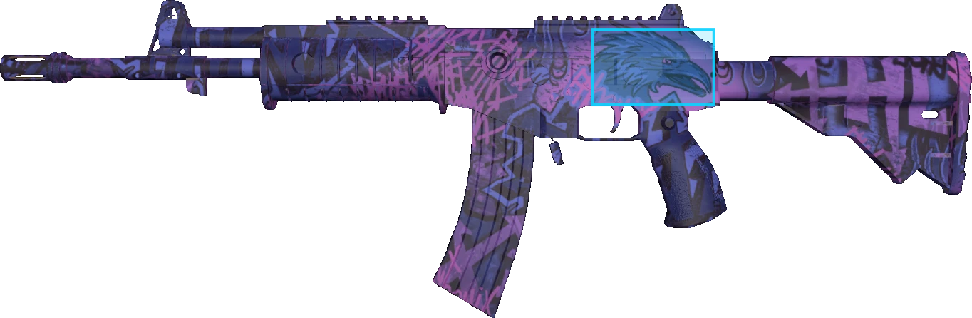 Pattern preview for GALIL AR | GALIL AR PHOENIX BLACKLIGHT