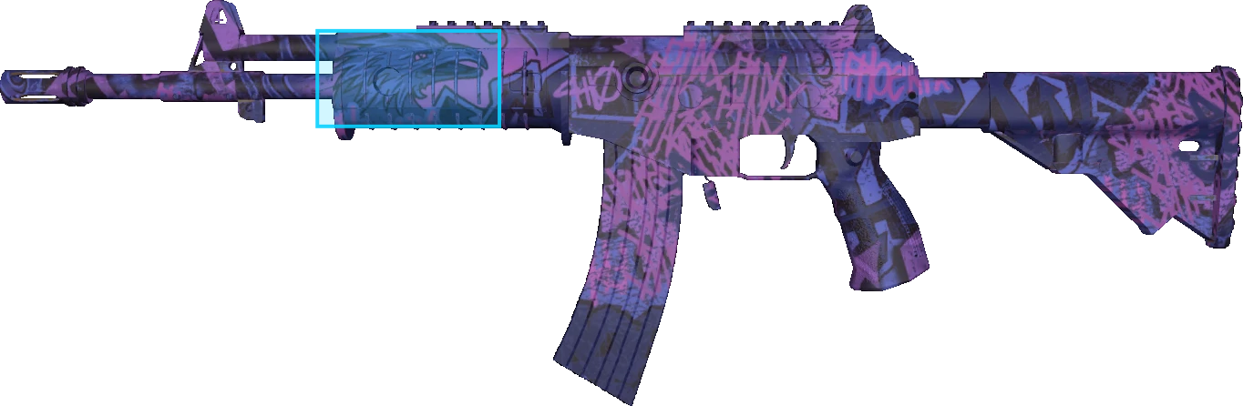 Pattern preview for GALIL AR | GALIL AR PHOENIX BLACKLIGHT