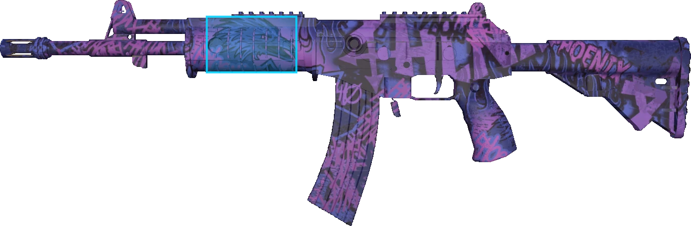 Pattern preview for GALIL AR | GALIL AR PHOENIX BLACKLIGHT
