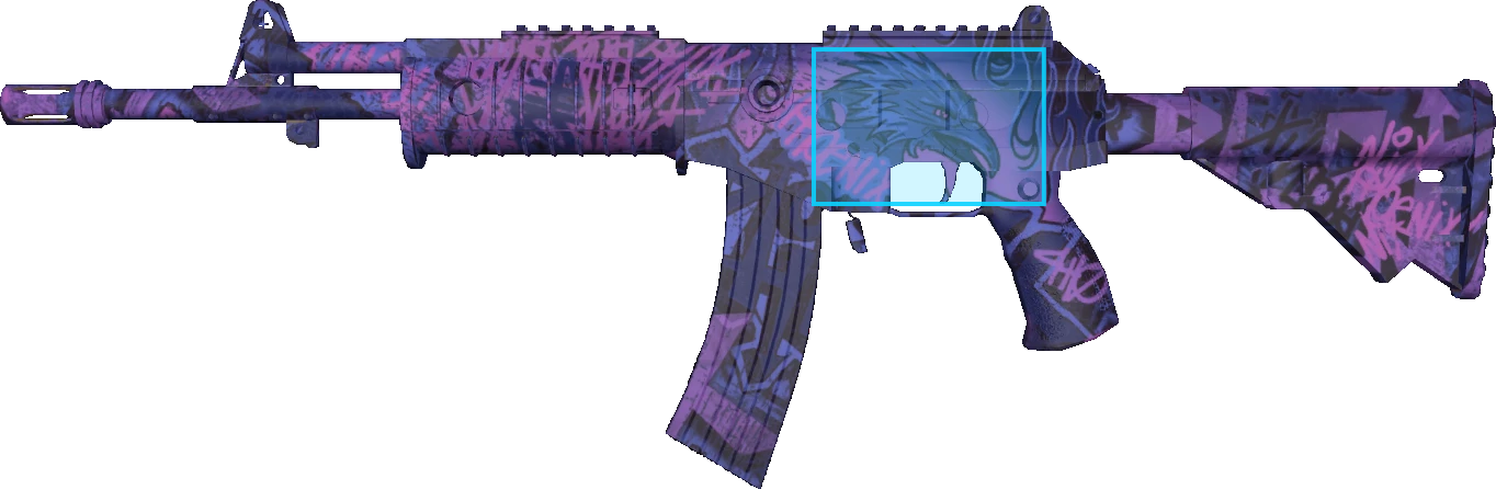 Pattern preview for GALIL AR | GALIL AR PHOENIX BLACKLIGHT