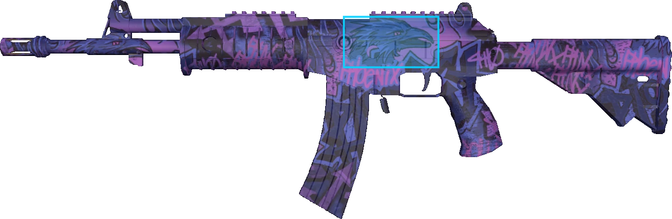 Pattern preview for GALIL AR | GALIL AR PHOENIX BLACKLIGHT