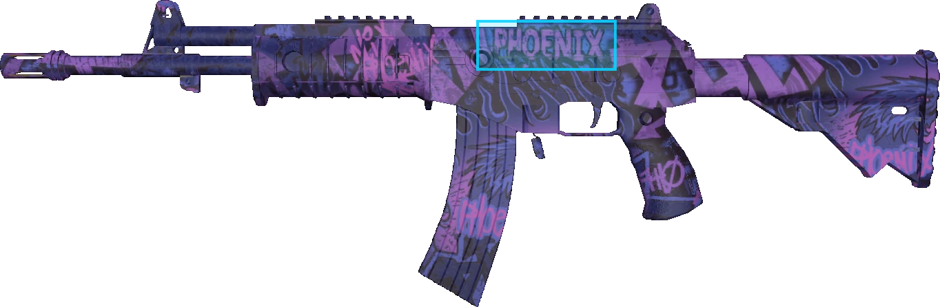 Pattern preview for GALIL AR | GALIL AR PHOENIX BLACKLIGHT