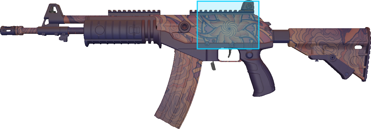 Pattern preview for GALIL AR | GALIL AR SKY MANDALA