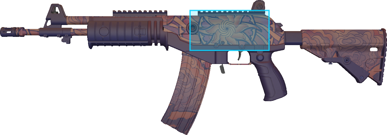 Pattern preview for GALIL AR | GALIL AR SKY MANDALA