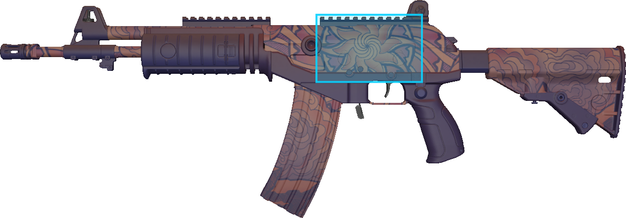 Pattern preview for GALIL AR | GALIL AR SKY MANDALA