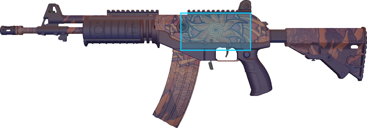 Pattern preview for GALIL AR | GALIL AR SKY MANDALA