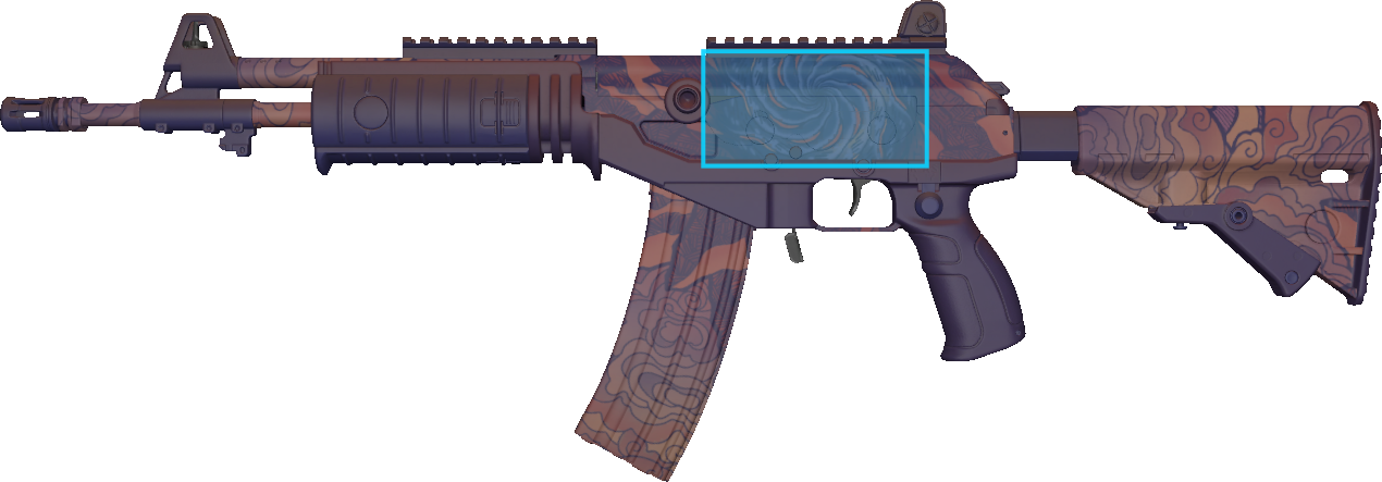Pattern preview for GALIL AR | GALIL AR SKY MANDALA