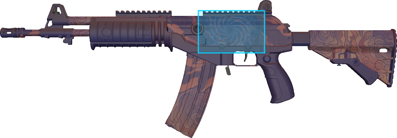 Pattern preview for GALIL AR | GALIL AR SKY MANDALA