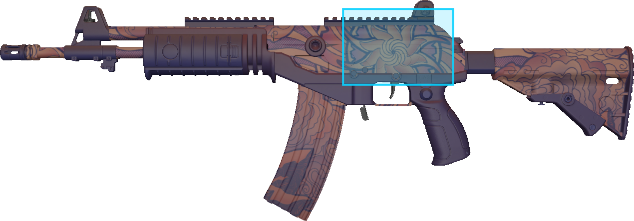 Pattern preview for GALIL AR | GALIL AR SKY MANDALA