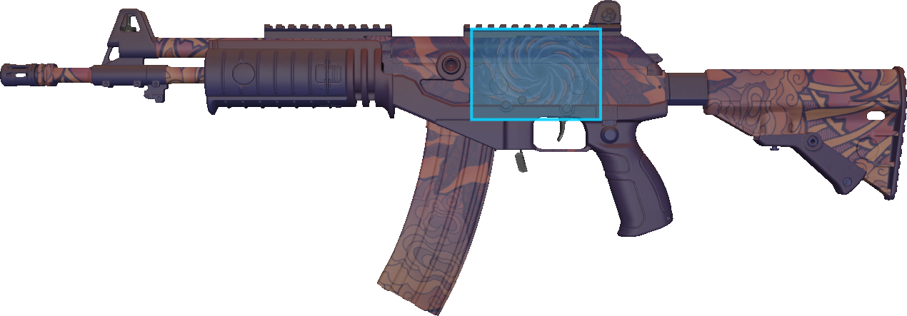 Pattern preview for GALIL AR | GALIL AR SKY MANDALA