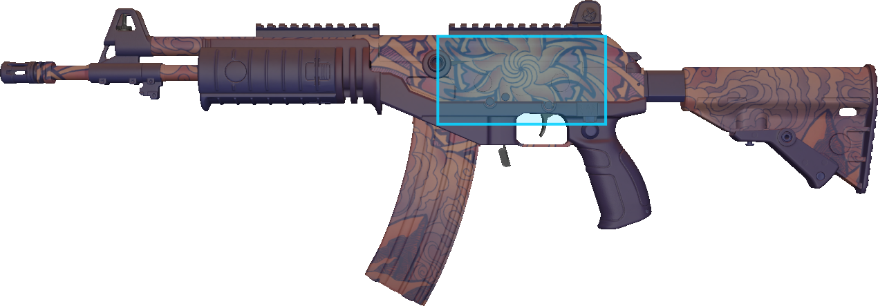 Pattern preview for GALIL AR | GALIL AR SKY MANDALA