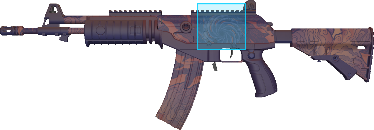 Pattern preview for GALIL AR | GALIL AR SKY MANDALA