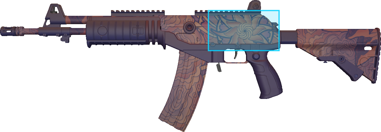 Pattern preview for GALIL AR | GALIL AR SKY MANDALA