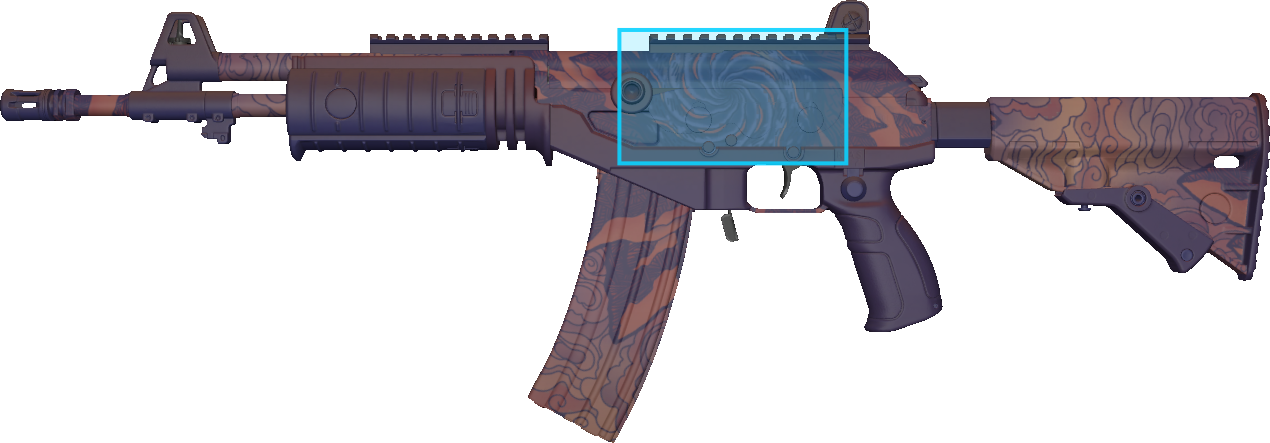 Pattern preview for GALIL AR | GALIL AR SKY MANDALA