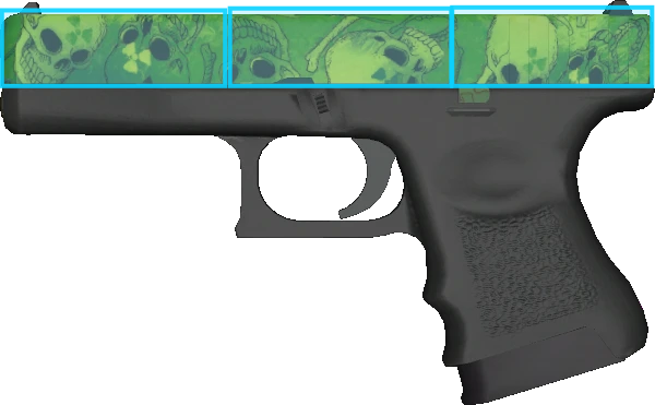 Pattern preview for GLOCK-18 | GLOCK-18 NUCLEAR GARDEN