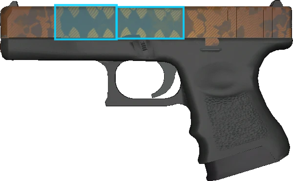 Pattern preview for GLOCK-18 | GLOCK-18 REACTOR