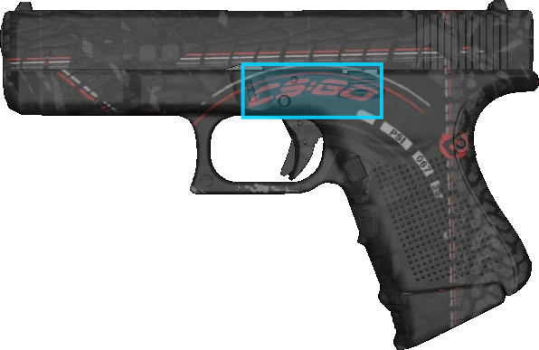 Pattern preview for GLOCK-18 | GLOCK-18 RED TIRE